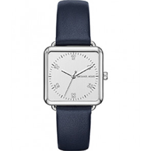 Watch strap Michael Kors MK2572 Leather Blue 18mm