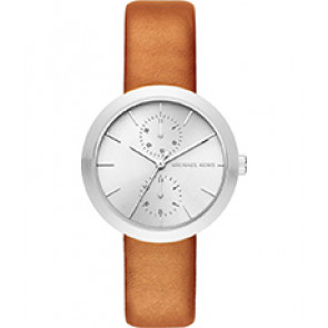 Watch strap Michael Kors MK2573 Leather Brown 18mm