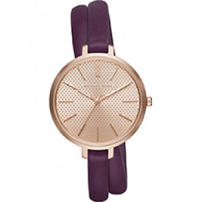 Watch strap Michael Kors MK2576 Leather Purple 8mm