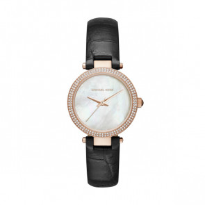 Watch strap Michael Kors MK2591 Leather Black 16mm