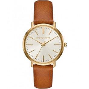 Watch strap Michael Kors MK2596 Leather Brown 18mm