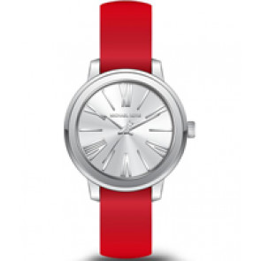 Watch strap Michael Kors MK2636 Silicone Red 18mm