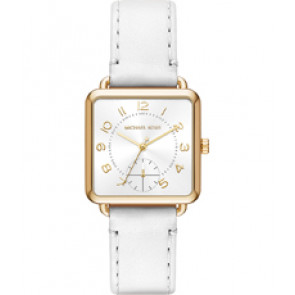 Watch strap Michael Kors MK2677 Leather White 16mm