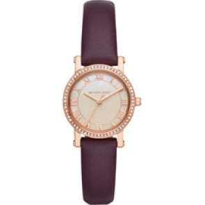 Watch strap Michael Kors MK2685 Leather Purple 14mm