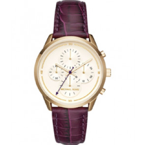 Watch strap Michael Kors MK2687 Leather Purple 20mm