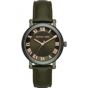 Watch strap Michael Kors MK2701 Leather Green 18mm