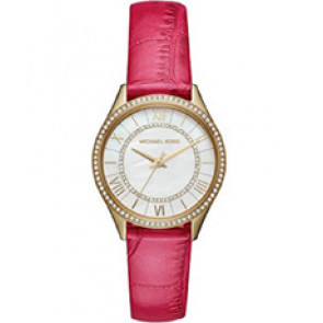 Watch strap Michael Kors MK2709 Leather Pink 16mm