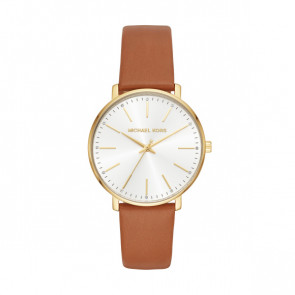 Watch strap Michael Kors MK2740 Leather Cognac 18mm