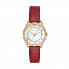 Watch strap Michael Kors MK2756 Leather Red 16mm