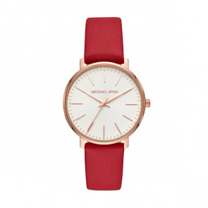 Watch strap Michael Kors MK2784 Leather Red 18mm