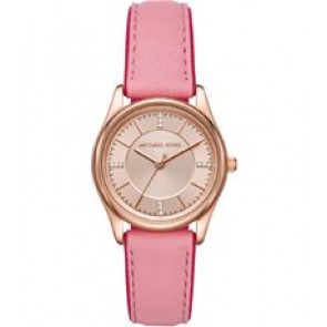 Watch strap Michael Kors MK2817 Leather Pink 18mm