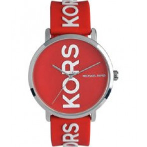 Watch strap Michael Kors MK2827 Silicone Red 20mm