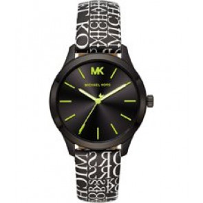 Watch strap Michael Kors MK2847 Leather Black 18mm