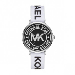 Watch strap Michael Kors MK2863 Nylon/perlon White 18mm