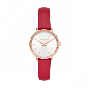 Watch strap Michael Kors MK2869 Leather Red 14mm