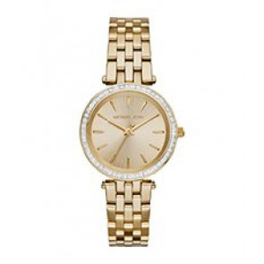 Watch strap Michael Kors MK3365 Steel Gold Toned 16mm
