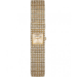 Watch strap Michael Kors MK3451 Steel Gold Toned 14mm