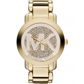 Watch strap Michael Kors MK3462 Steel Gold Toned 24mm