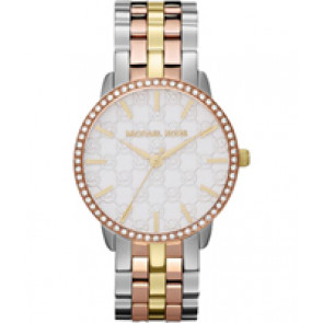 Watch strap Michael Kors MK3502 Steel Multicolor 18mm