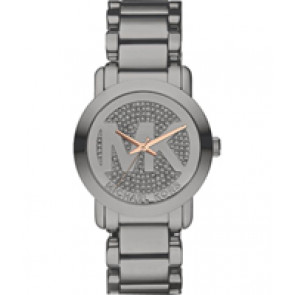 Watch strap Michael Kors MK3543 Steel Anthracite grey 20mm