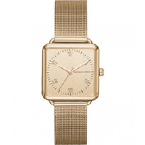 Watch strap Michael Kors MK3544 Steel Gold Toned 18mm
