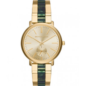 Watch strap Michael Kors MK3556 Stainless steel Gold Toned 18mm