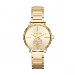 Watch strap Michael Kors MK3639 Steel Gold Toned 16mm