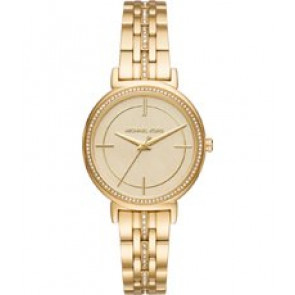 Watch strap Michael Kors MK3681 Steel Gold Toned 14mm