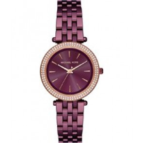 Watch strap Michael Kors MK3725 Steel Purple 16mm
