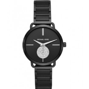 Watch strap Michael Kors MK3758 Steel Black 16mm