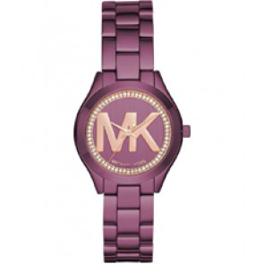 Watch strap Michael Kors MK3764 Steel Purple 16mm