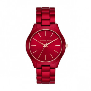 Watch strap Michael Kors MK3895 Steel Red 20mm