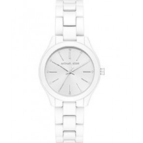 Watch strap Michael Kors MK3908 Stainless steel White 16mm