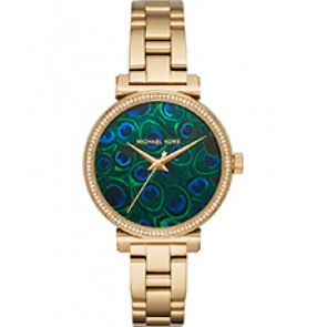 Watch strap Michael Kors MK3946 Steel Gold Toned 14mm