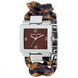 Watch strap Michael Kors MK4107 Plastic Brown 24mm
