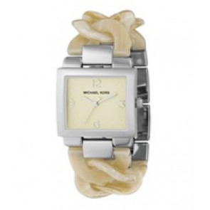 Watch strap Michael Kors MK4108 Plastic Beige 24mm