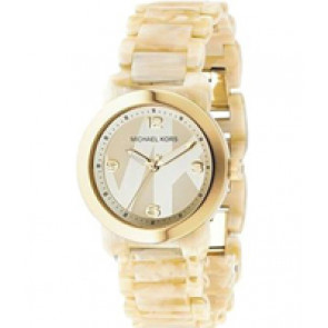 Watch strap Michael Kors MK4204 Plastic Beige 19mm