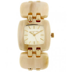 Watch strap Michael Kors MK4256 Plastic Beige 20mm