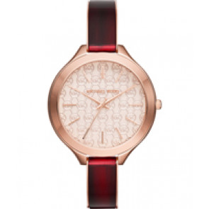 Watch strap Michael Kors MK4310 Plastic Red 12mm