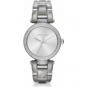 Watch strap Michael Kors MK4320 Plastic Grey 21mm