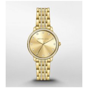 Watch strap Michael Kors MK4368 Steel Gold Toned 16mm