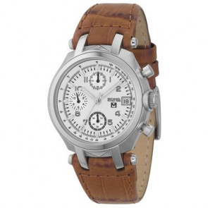 Michael Kors watch strap MK5010 Leather Brown + brown stitching