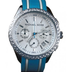 Watch strap Michael Kors MK5023 Silicone Blue 18mm