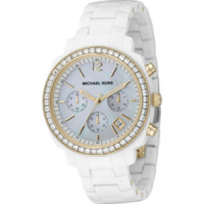 Watch strap Michael Kors MK5187 Plastic White 17mm