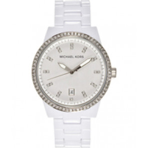 Watch strap Michael Kors MK5204 Plastic White 8mm
