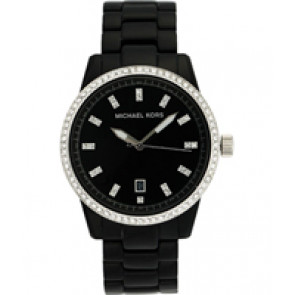 Watch strap Michael Kors MK5205 Plastic Black 18mm