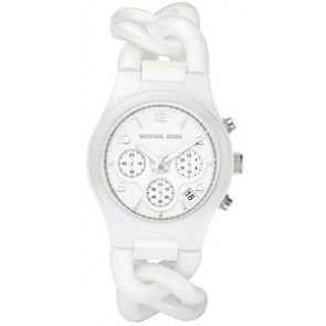 Watch strap Michael Kors MK5387 Plastic White