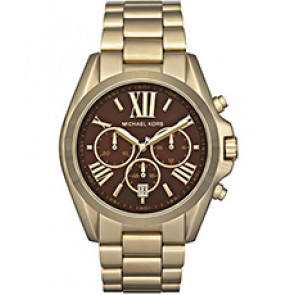 Watch strap Michael Kors MK5502 Steel Gold Toned 22mm