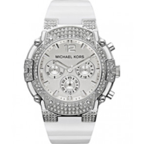 Watch strap Michael Kors MK5509 Silicone White 18mm