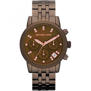 Watch strap Michael Kors MK5547 Steel Brown 18mm